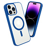 Shieldcase ShieldCase geschikt voor iPhone 14 Pro Max Magsafe hoesje transparant gekleurde rand (blauw) + ShieldCase screenprotector - beschermglas iPhone bescherming - iPhone case bescherm hoesje + Screenprotector Shieldcase ShieldCase geschikt voor iPhone 14 Pro Max Magsafe hoesje transparant gekleurde rand (blauw) + ShieldCase screenprotector - beschermglas iPhone bescherming - iPhone case bescherm hoesje + Screenprotector