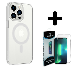 Shieldcase 14 Pro Max MagSafe hoesje (transparant) + Screenprotector - Batch 1 (05-2023)