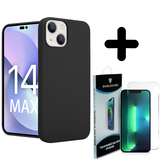 Shieldcase 14 Plus silicone case (zwart) + Screenprotector - Batch 1 (05-2023)