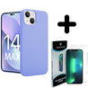 Shieldcase ShieldCase geschikt voor iPhone 14 Plus silicone case (paars) + ShieldCase screenprotector - beschermglas iPhone bescherming - iPhone case bescherm hoesje + Screenprotector Shieldcase ShieldCase geschikt voor iPhone 14 Plus silicone case (paars) + ShieldCase screenprotector - beschermglas iPhone bescherming - iPhone case bescherm hoesje + Screenprotector