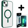 Shieldcase ShieldCase geschikt voor iPhone 14 Plus Magsafe hoesje transparant gekleurde rand (groen) + ShieldCase screenprotector - beschermglas iPhone bescherming - iPhone case bescherm hoesje + Screenprotector Shieldcase ShieldCase geschikt voor iPhone 14 Plus Magsafe hoesje transparant gekleurde rand (groen) + ShieldCase screenprotector - beschermglas iPhone bescherming - iPhone case bescherm hoesje + Screenprotector