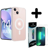 Shieldcase 14 Plus MagSafe hoesje (transparant) + Screenprotector - Batch 1 (05-2023)