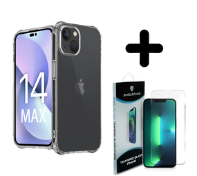 Shieldcase 14 Plus Anti-Yellowing TPU shock case (transparant) + Screenprotector - Batch 1 (05-2023)