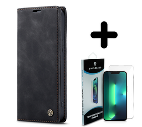 Shieldcase 14 bookcase (zwart) + Screenprotector - Batch 1 (05-2023)