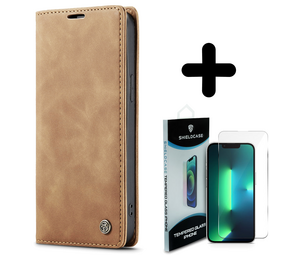 Shieldcase 14 bookcase (coffee) + Screenprotector - Batch 1 (05-2023)