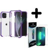 Shieldcase Bumper shock case 14 Pro Max (paars) + Screenprotector - Batch 1 (05-2023)