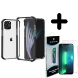 Shieldcase Bumper shock case 14 Pro (zwart) + Screenprotector - Batch 1 (05-2023)