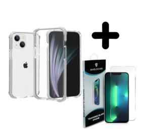 Shieldcase Bumper shock case 14 Plus (wit) + Screenprotector - Batch 1 (05-2023)