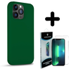 Coverzs Coverzs Solid silicone case geschikt voor iPhone 14 Pro Max (groen) + ShieldCase screenprotector - beschermglas iPhone bescherming - iPhone case bescherm hoesje + Screenprotector Coverzs Coverzs Solid silicone case geschikt voor iPhone 14 Pro Max (groen) + ShieldCase screenprotector - beschermglas iPhone bescherming - iPhone case bescherm hoesje + Screenprotector
