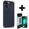 Coverzs Coverzs Solid silicone case geschikt voor iPhone 14 Pro Max (donkerblauw) + ShieldCase screenprotector - beschermglas iPhone bescherming - iPhone case bescherm hoesje + Screenprotector Coverzs Coverzs Solid silicone case geschikt voor iPhone 14 Pro Max (donkerblauw) + ShieldCase screenprotector - beschermglas iPhone bescherming - iPhone case bescherm hoesje + Screenprotector