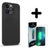 Coverzs Coverzs Solid silicone case geschikt voor iPhone 14 Pro (zwart) + ShieldCase screenprotector - beschermglas iPhone bescherming - iPhone case bescherm hoesje + Screenprotector Coverzs Coverzs Solid silicone case geschikt voor iPhone 14 Pro (zwart) + ShieldCase screenprotector - beschermglas iPhone bescherming - iPhone case bescherm hoesje + Screenprotector