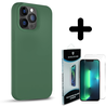 Coverzs Coverzs Solid silicone case geschikt voor iPhone 14 Pro (dennengroen) + ShieldCase screenprotector - beschermglas iPhone bescherming - iPhone case bescherm hoesje + Screenprotector Coverzs Coverzs Solid silicone case geschikt voor iPhone 14 Pro (dennengroen) + ShieldCase screenprotector - beschermglas iPhone bescherming - iPhone case bescherm hoesje + Screenprotector