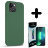 Coverzs Coverzs Solid silicone case geschikt voor iPhone 14 Plus (dennengroen) + ShieldCase screenprotector - beschermglas iPhone bescherming - iPhone case bescherm hoesje + Screenprotector Coverzs Coverzs Solid silicone case geschikt voor iPhone 14 Plus (dennengroen) + ShieldCase screenprotector - beschermglas iPhone bescherming - iPhone case bescherm hoesje + Screenprotector