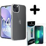Coverzs Luxe Shock case 14 Plus (transparant) + Screenprotector - Batch 1 (05-2023)