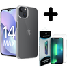 Coverzs Coverzs Luxe Shock case geschikt voor iPhone 14 Plus (transparant) + ShieldCase screenprotector - beschermglas iPhone bescherming - iPhone case bescherm hoesje + Screenprotector Coverzs Coverzs Luxe Shock case geschikt voor iPhone 14 Plus (transparant) + ShieldCase screenprotector - beschermglas iPhone bescherming - iPhone case bescherm hoesje + Screenprotector
