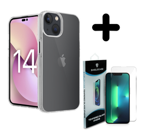 Coverzs Luxe Shock case 14 (transparant) + Screenprotector - Batch 1 (05-2023) Coverzs Luxe Shock case 14 (transparant) + Screenprotector - Batch 1 (05-2023)