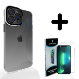 Coverzs 14 Pro Max hoesje transparant camera cover (zwart) + Screenprotector - Batch 1 (05-2023)