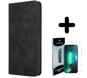 Coverzs 14 Plus Luxe bookcase (zwart) + Screenprotector - Batch 1 (05-2023)