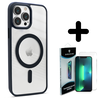 Coverzs Coverzs geschikt voor iPhone 14 Pro hoesje Magsafe mat (donkerblauw) + ShieldCase screenprotector - beschermglas iPhone bescherming - iPhone case bescherm hoesje + Screenprotector Coverzs Coverzs geschikt voor iPhone 14 Pro hoesje Magsafe mat (donkerblauw) + ShieldCase screenprotector - beschermglas iPhone bescherming - iPhone case bescherm hoesje + Screenprotector
