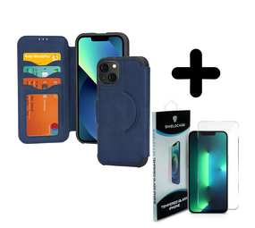 Coverzs 14 hoesje leer bookcase Magsafe (blauw) + Screenprotector - Batch 1 (05-2023) Coverzs 14 hoesje leer bookcase Magsafe (blauw) + Screenprotector - Batch 1 (05-2023)