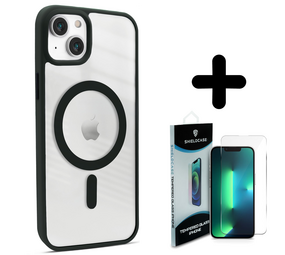 Coverzs 14 hoesje Magsafe mat (donkergroen) + Screenprotector - Batch 1 (05-2023)