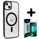 Coverzs 14 Plus hoesje Magsafe mat (zwart) + Screenprotector - Batch 1 (05-2023)