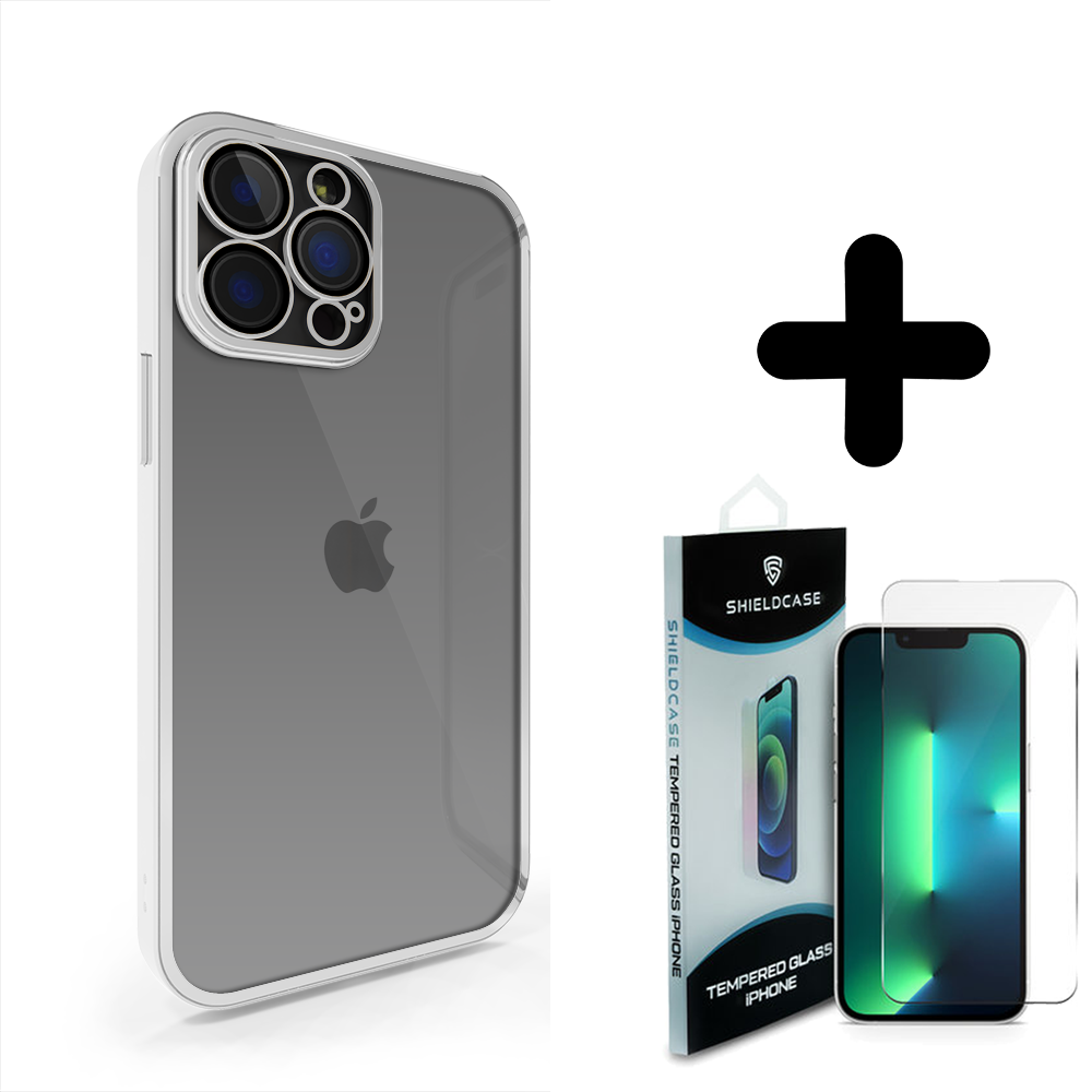 Coverzs Coverzs geschikt voor iPhone 14 Pro hoesje clear soft case camera cover (zilver) + ShieldCase screenprotector - beschermglas iPhone bescherming - iPhone case bescherm hoesje + Screenprotector Coverzs Coverzs geschikt voor iPhone 14 Pro hoesje clear soft case camera cover (zilver) + ShieldCase screenprotector - beschermglas iPhone bescherming - iPhone case bescherm hoesje + Screenprotector