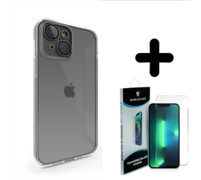 Coverzs 14 hoesje clear soft case camera cover (transparant) + Screenprotector - Batch 1 (05-2023)