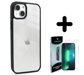 Coverzs 14 hoesje acryl rand mat (groen) + Screenprotector - Batch 1 (05-2023)