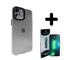 Coverzs 14 Pro Max hard case met metalen camera bumper (zwart) + Screenprotector - Batch 1 (05-2023) Coverzs 14 Pro Max hard case met metalen camera bumper (zwart) + Screenprotector - Batch 1 (05-2023)