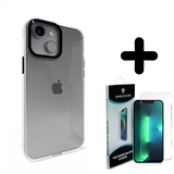 Coverzs 14 Plus hard case met metalen camera bumper (zwart) + Screenprotector - Batch 1 (05-2023)