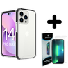 Coverzs Coverzs geschikt voor iPhone 14 Pro Max 3in1 shock case (transparant) + ShieldCase screenprotector - beschermglas iPhone bescherming - iPhone case bescherm hoesje + Screenprotector Coverzs Coverzs geschikt voor iPhone 14 Pro Max 3in1 shock case (transparant) + ShieldCase screenprotector - beschermglas iPhone bescherming - iPhone case bescherm hoesje + Screenprotector