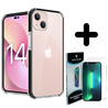 Coverzs Coverzs geschikt voor iPhone 14 3in1 shock case (transparant) + ShieldCase screenprotector - beschermglas iPhone bescherming - iPhone case bescherm hoesje + Screenprotector Coverzs Coverzs geschikt voor iPhone 14 3in1 shock case (transparant) + ShieldCase screenprotector - beschermglas iPhone bescherming - iPhone case bescherm hoesje + Screenprotector