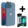 Ceezs Ceezs Siliconen hoesje met camerabescherming geschikt voor iPhone 14 transparant + ShieldCase screenprotector - beschermglas iPhone bescherming - iPhone case bescherm hoesje + Screenprotector Ceezs Ceezs Siliconen hoesje met camerabescherming geschikt voor iPhone 14 transparant + ShieldCase screenprotector - beschermglas iPhone bescherming - iPhone case bescherm hoesje + Screenprotector