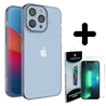 Ceezs Ceezs Siliconen hoesje met camerabescherming geschikt voor iPhone 14 Pro Max transparant + ShieldCase screenprotector - beschermglas iPhone bescherming - iPhone case bescherm hoesje + Screenprotector Ceezs Ceezs Siliconen hoesje met camerabescherming geschikt voor iPhone 14 Pro Max transparant + ShieldCase screenprotector - beschermglas iPhone bescherming - iPhone case bescherm hoesje + Screenprotector