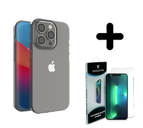 Ceezs 14 Pro ultra thin siliconen hoesje transparant + Screenprotector - Batch 1 (05-2023)