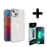 Ceezs Ceezs geschikt voor iPhone 14 Plus ultra thin siliconen hoesje (transparant) + ShieldCase screenprotector - beschermglas iPhone bescherming - iPhone case bescherm hoesje + Screenprotector Ceezs Ceezs geschikt voor iPhone 14 Plus ultra thin siliconen hoesje (transparant) + ShieldCase screenprotector - beschermglas iPhone bescherming - iPhone case bescherm hoesje + Screenprotector