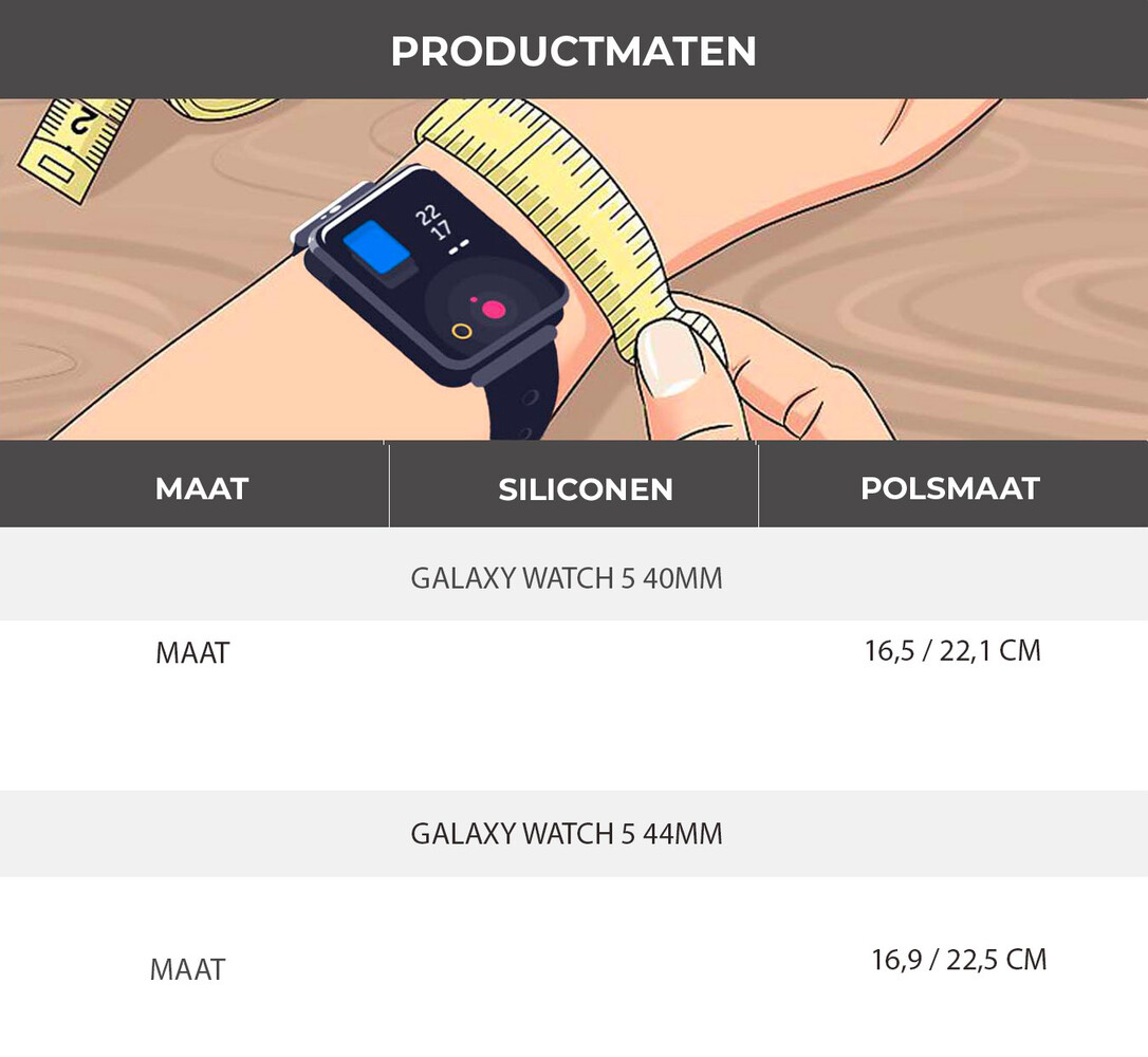 Strap-it Strap-it Bandje geschikt voor Samsung Galaxy Watch 5 (40mm / 44mm / Pro) bandje siliconen bandje (dennengroen) - Incl. Oplader geschikt voor Samsung Galaxy Watch 5 40 mm / 44 mm / Pro (oplaadkabel)