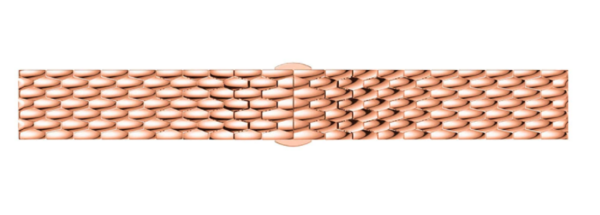 Strap-it Strap-it Bandje geschikt voor Samsung Galaxy Watch 5 (40mm / 44mm / Pro) bandje stalen draak bandje (rosé goud) - Incl. Oplader geschikt voor Samsung Galaxy Watch 5 40 mm / 44 mm / Pro (oplaadkabel)