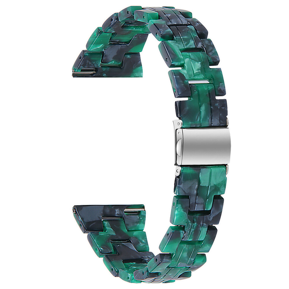 Strap-it Strap-it Bandje geschikt voor Samsung Galaxy Watch 5 (40mm / 44mm / Pro) bandje resin band (groen) - Incl. Oplader geschikt voor Samsung Galaxy Watch 5 40 mm / 44 mm / Pro (oplaadkabel)