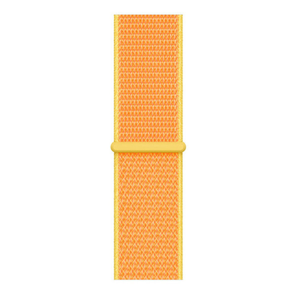 Strap-it Strap-it Bandje geschikt voor Samsung Galaxy Watch 5 (40mm / 44mm / Pro) bandje nylon band (lichtgeel) - Incl. Oplader geschikt voor Samsung Galaxy Watch 5 40 mm / 44 mm / Pro (oplaadkabel)