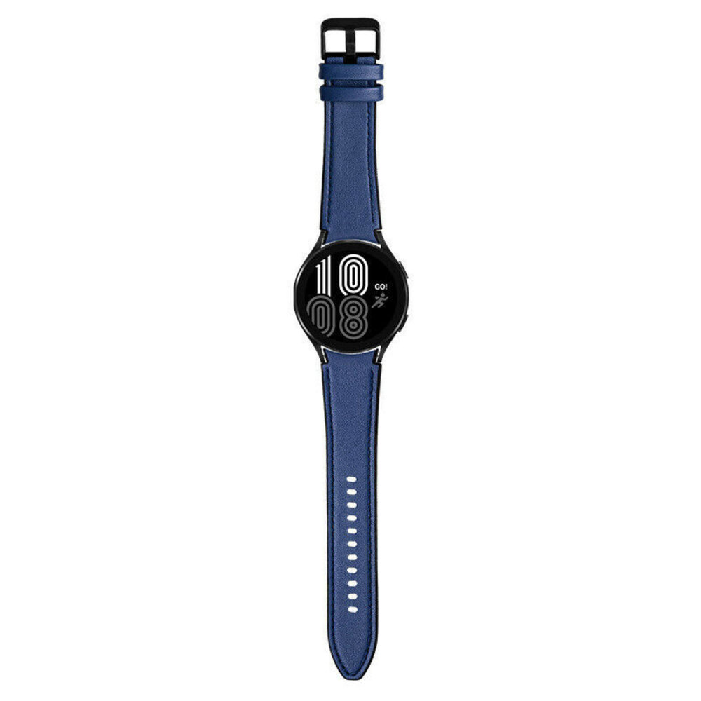 Strap-it Strap-it Bandje geschikt voor Samsung Galaxy Watch 5 (40mm / 44mm / Pro) bandje hybrid leren bandje (donkerblauw) - Incl. Oplader geschikt voor Samsung Galaxy Watch 5 40 mm / 44 mm / Pro (oplaadkabel) Strap-it Strap-it Bandje geschikt voor Samsung Galaxy Watch 5 (40mm / 44mm / Pro) bandje hybrid leren bandje (donkerblauw) - Incl. Oplader geschikt voor Samsung Galaxy Watch 5 40 mm / 44 mm / Pro (oplaadkabel)