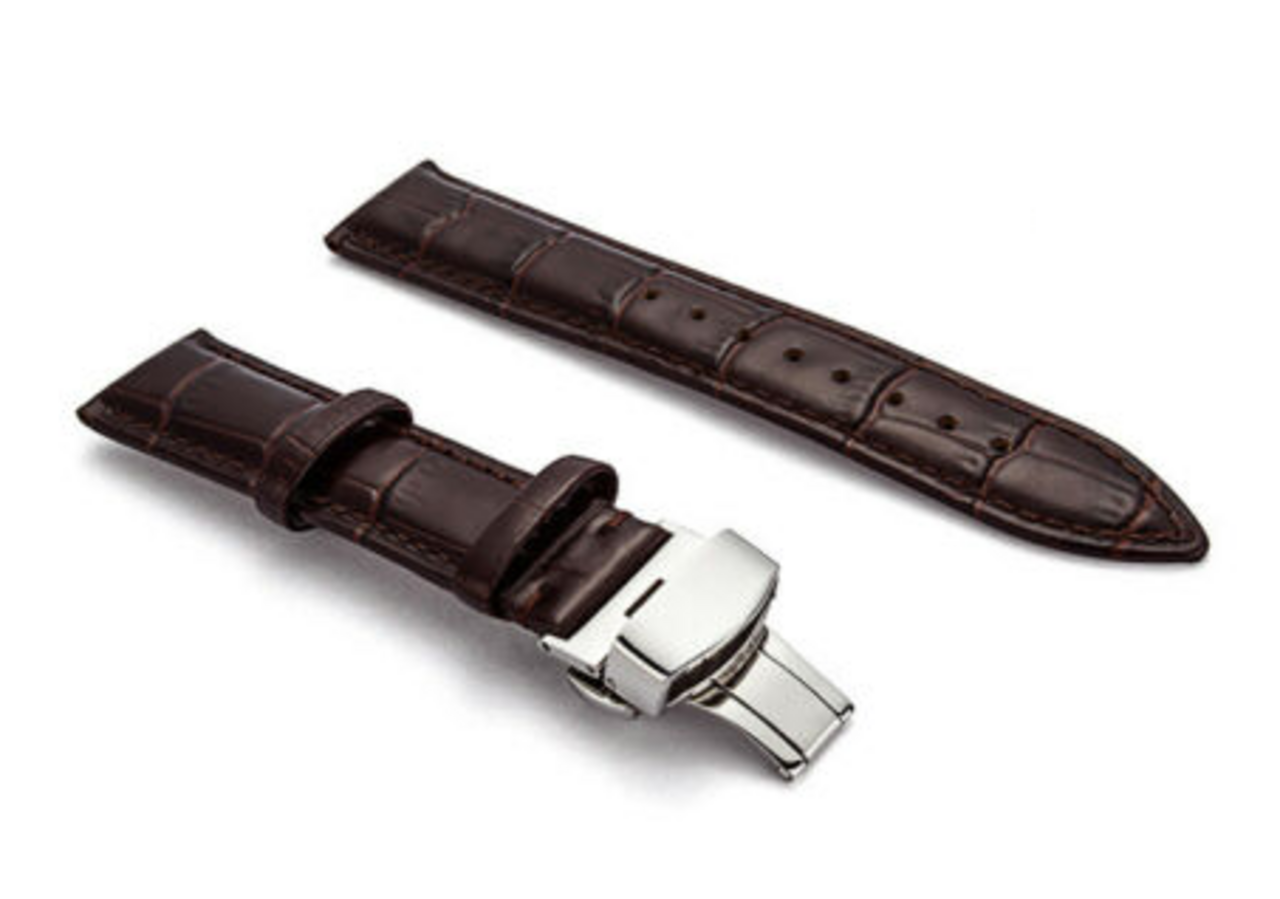 Strap-it Strap-it Bandje geschikt voor Samsung Galaxy Watch 5 (40mm / 44mm / Pro) bandje luxe leren bandje (donkerbruin) - Incl. Oplader geschikt voor Samsung Galaxy Watch 5 40 mm / 44 mm / Pro (oplaadkabel) Strap-it Strap-it Bandje geschikt voor Samsung Galaxy Watch 5 (40mm / 44mm / Pro) bandje luxe leren bandje (donkerbruin) - Incl. Oplader geschikt voor Samsung Galaxy Watch 5 40 mm / 44 mm / Pro (oplaadkabel)