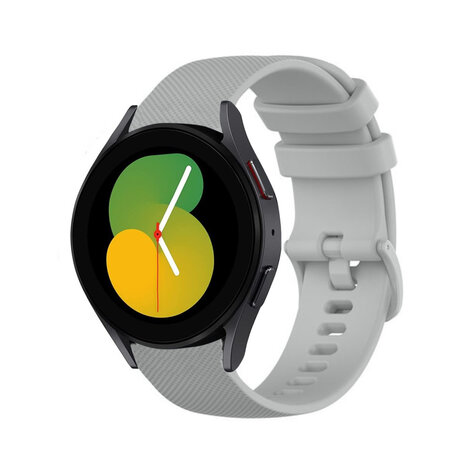 Strap-it Strap-it Bandje geschikt voor Samsung Galaxy Watch 5 (40mm / 44mm / Pro) bandje luxe siliconen bandje (grijs) - Incl. Oplader geschikt voor Samsung Galaxy Watch 5 40 mm / 44 mm / Pro (oplaadkabel) Strap-it Strap-it Bandje geschikt voor Samsung Galaxy Watch 5 (40mm / 44mm / Pro) bandje luxe siliconen bandje (grijs) - Incl. Oplader geschikt voor Samsung Galaxy Watch 5 40 mm / 44 mm / Pro (oplaadkabel)