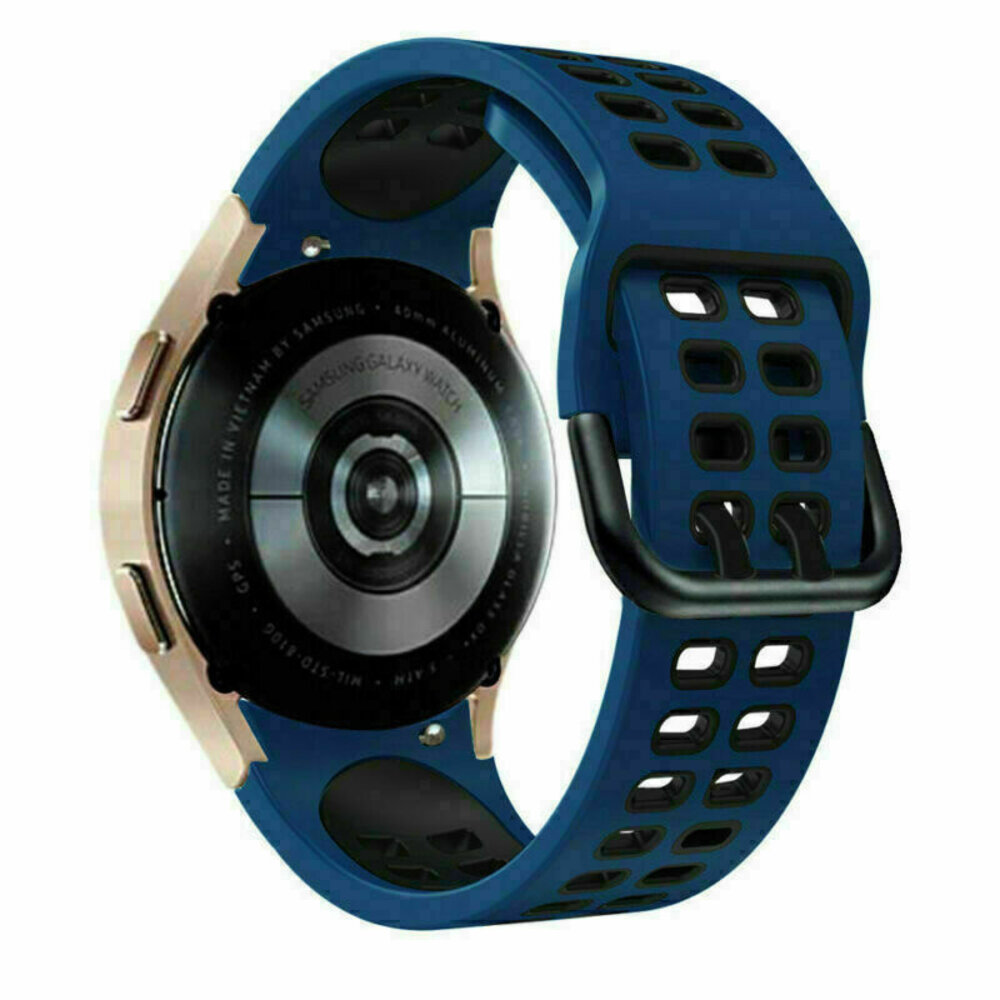 Strap-it Strap-it Bandje geschikt voor Samsung Galaxy Watch 5 (40mm / 44mm / Pro) sport square bandje (donkerblauw/zwart) - Incl. Oplader geschikt voor Samsung Galaxy Watch 5 40 mm / 44 mm / Pro (oplaadkabel) Strap-it Strap-it Bandje geschikt voor Samsung Galaxy Watch 5 (40mm / 44mm / Pro) sport square bandje (donkerblauw/zwart) - Incl. Oplader geschikt voor Samsung Galaxy Watch 5 40 mm / 44 mm / Pro (oplaadkabel)