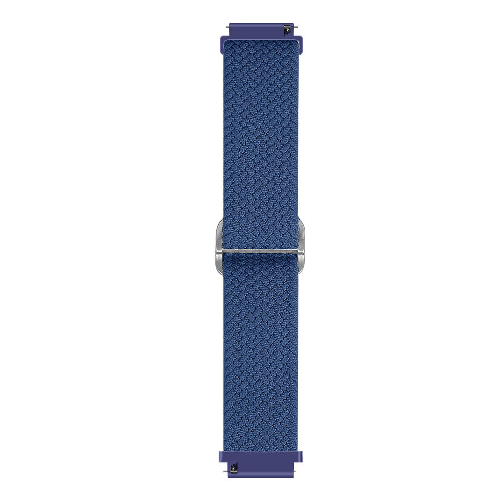 Strap-it Strap-it Bandje geschikt voor Samsung Galaxy Watch 5 (40mm / 44mm / Pro) verstelbaar geweven bandje (blauw) - Incl. Oplader geschikt voor Samsung Galaxy Watch 5 40 mm / 44 mm / Pro (oplaadkabel)