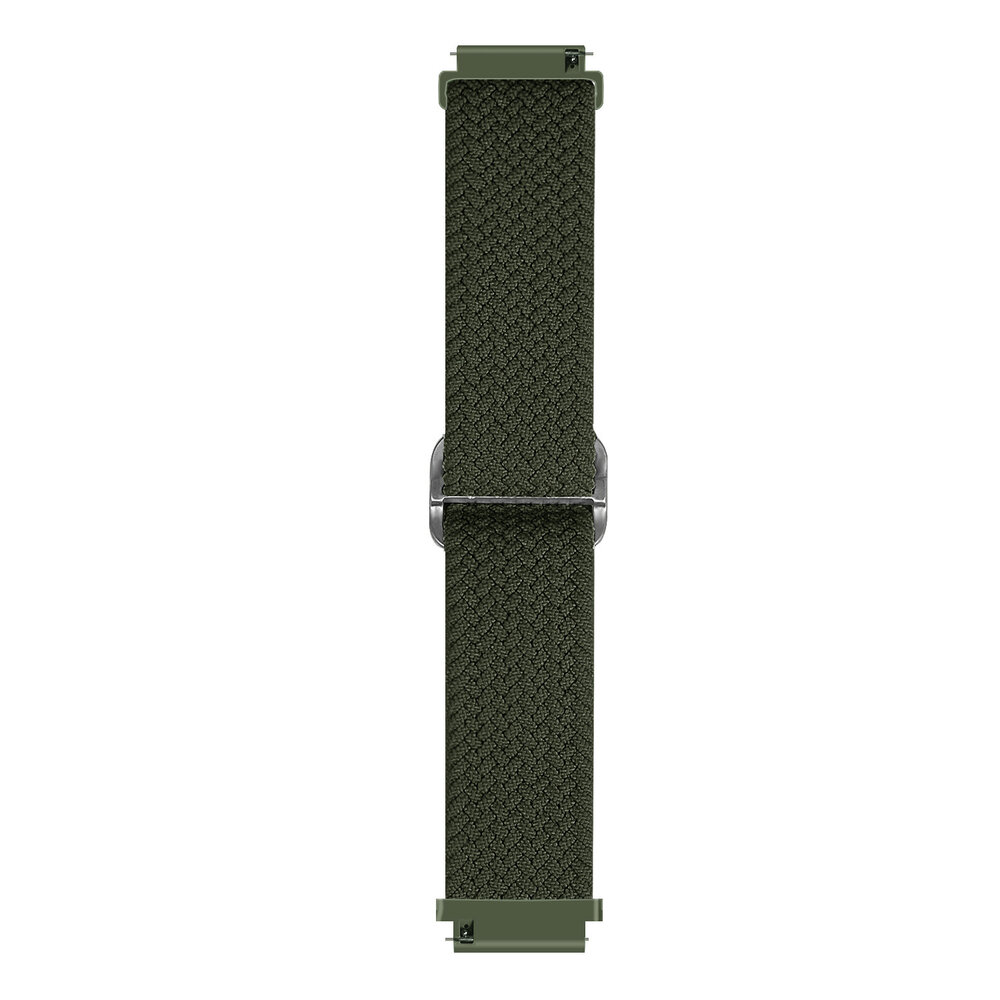 Strap-it Strap-it Bandje geschikt voor Samsung Galaxy Watch 5 (40mm / 44mm / Pro) verstelbaar geweven bandje (groen) - Incl. Oplader geschikt voor Samsung Galaxy Watch 5 40 mm / 44 mm / Pro (oplaadkabel)