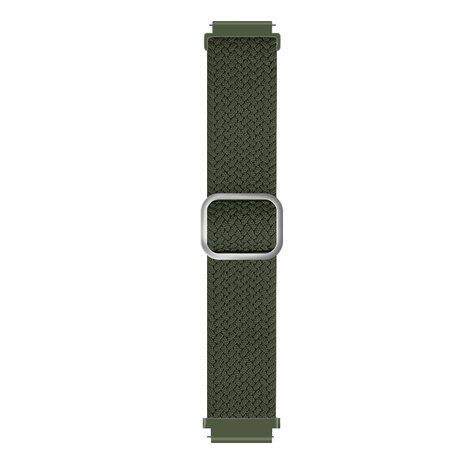 Strap-it Strap-it Bandje geschikt voor Samsung Galaxy Watch 5 (40mm / 44mm / Pro) verstelbaar geweven bandje (groen) - Incl. Oplader geschikt voor Samsung Galaxy Watch 5 40 mm / 44 mm / Pro (oplaadkabel)