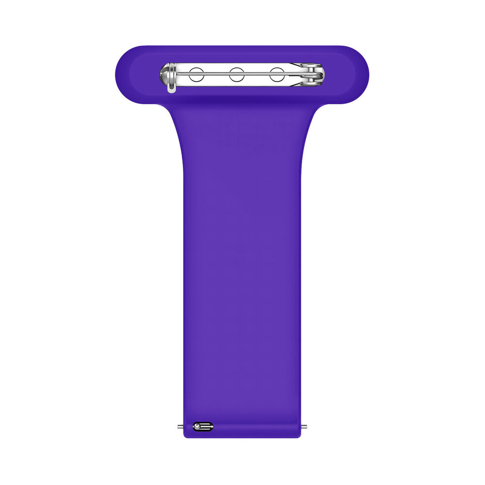 Strap-it Strap-it Bandje geschikt voor Samsung Galaxy Watch 5 (40mm / 44mm / Pro) verpleegkundige band (paars) - Incl. Oplader geschikt voor Samsung Galaxy Watch 5 40 mm / 44 mm / Pro (oplaadkabel)