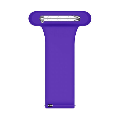 Strap-it Strap-it Bandje geschikt voor Samsung Galaxy Watch 5 (40mm / 44mm / Pro) verpleegkundige band (paars) - Incl. Oplader geschikt voor Samsung Galaxy Watch 5 40 mm / 44 mm / Pro (oplaadkabel)